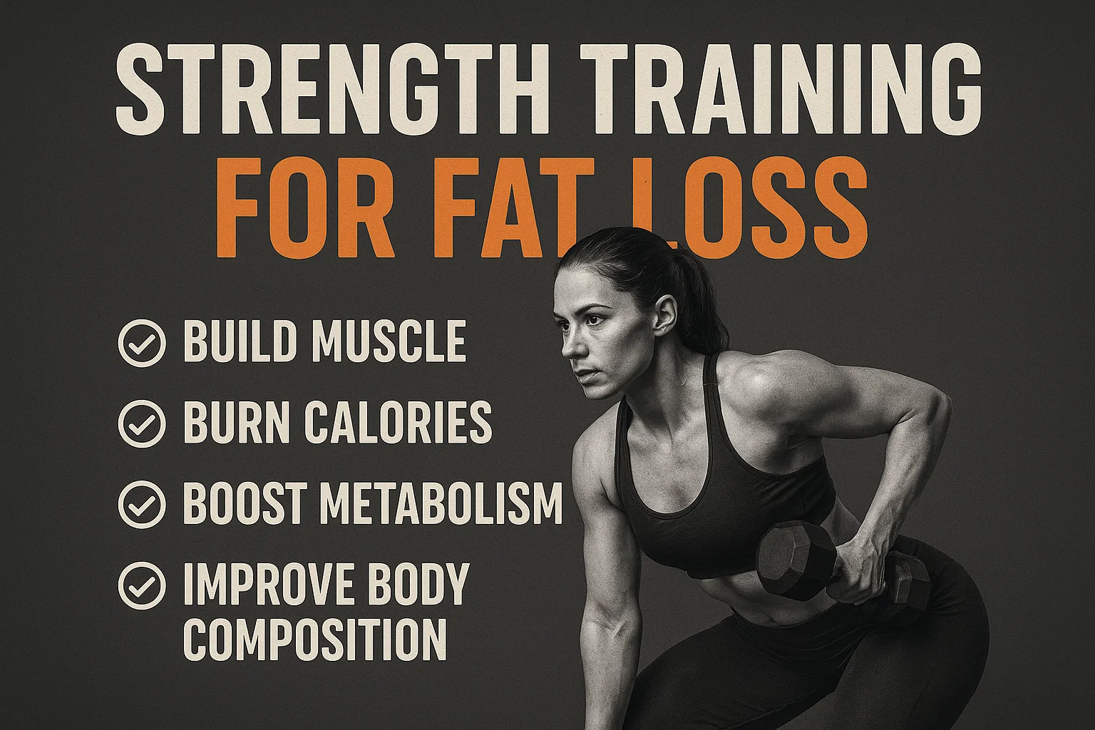 A woman Strength Training for Fat Loss