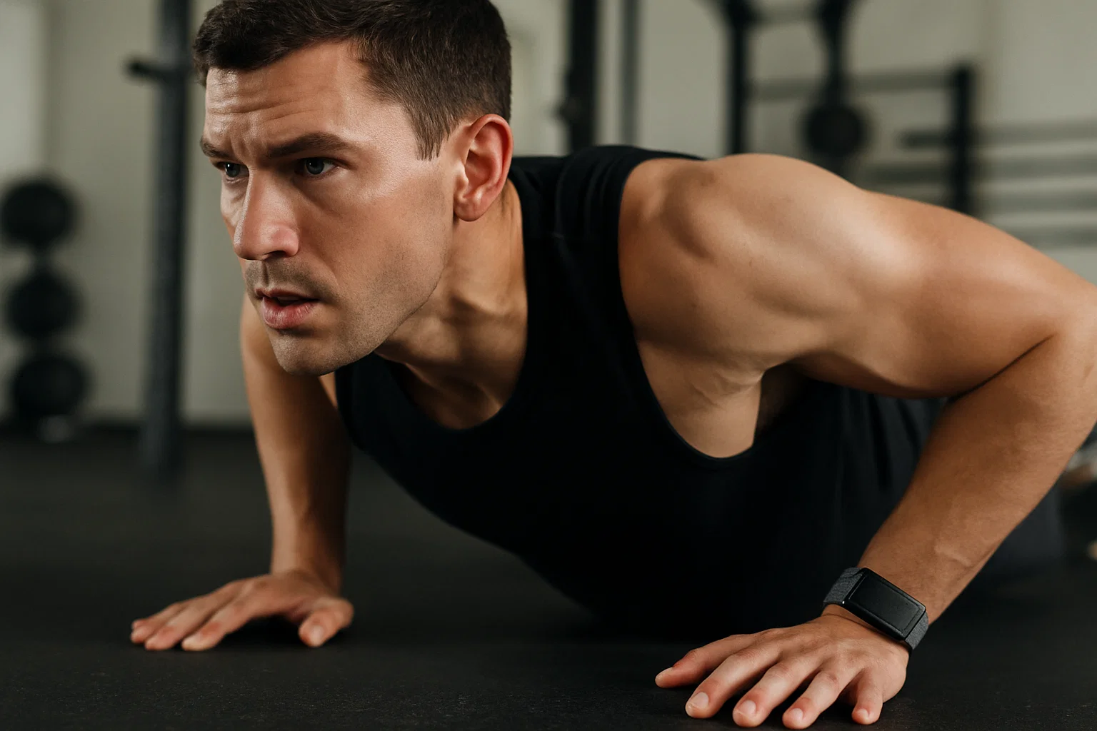 so meone wearing a whoop 4.0 whilst training fitness