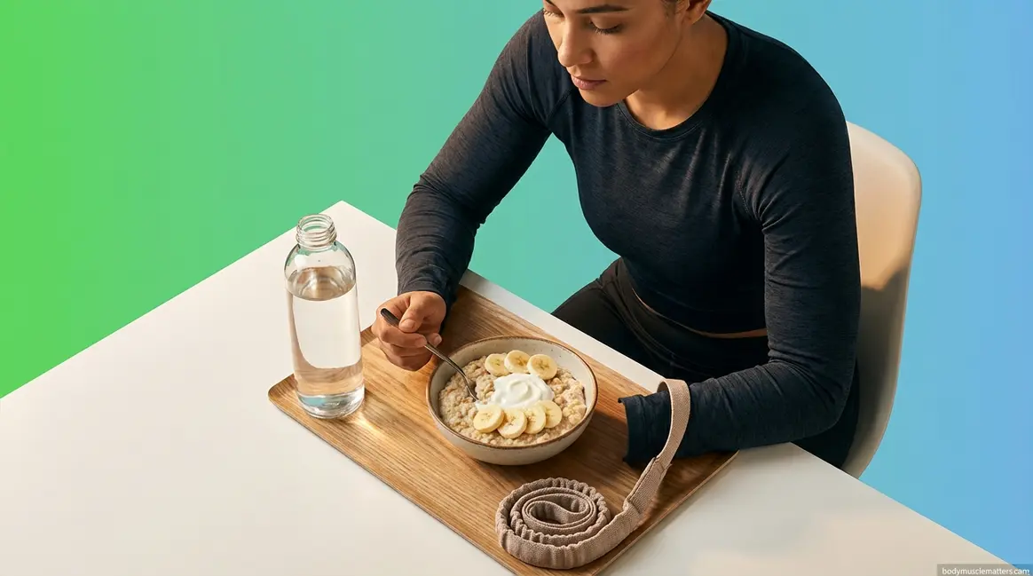 How to fuel your body for exercise with a balanced pre-workout meal and water bottle