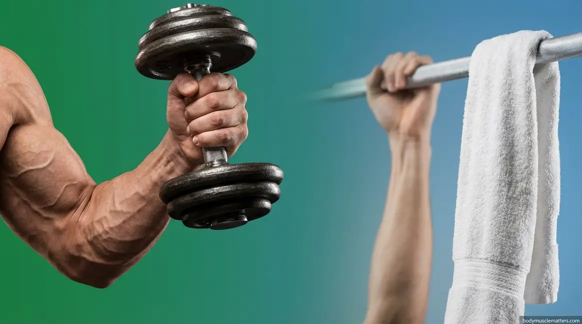 Best exercises and techniques showing how to build forearm muscles and grip strength