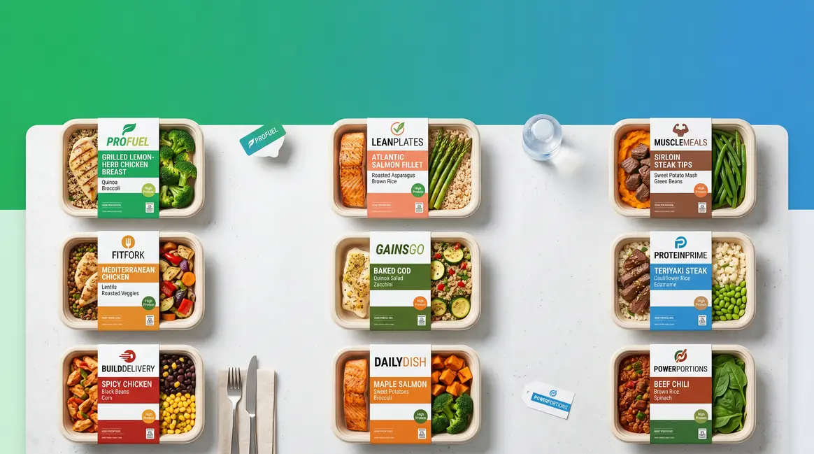 Best high protein meal delivery services comparison showing prepared meals from top providers