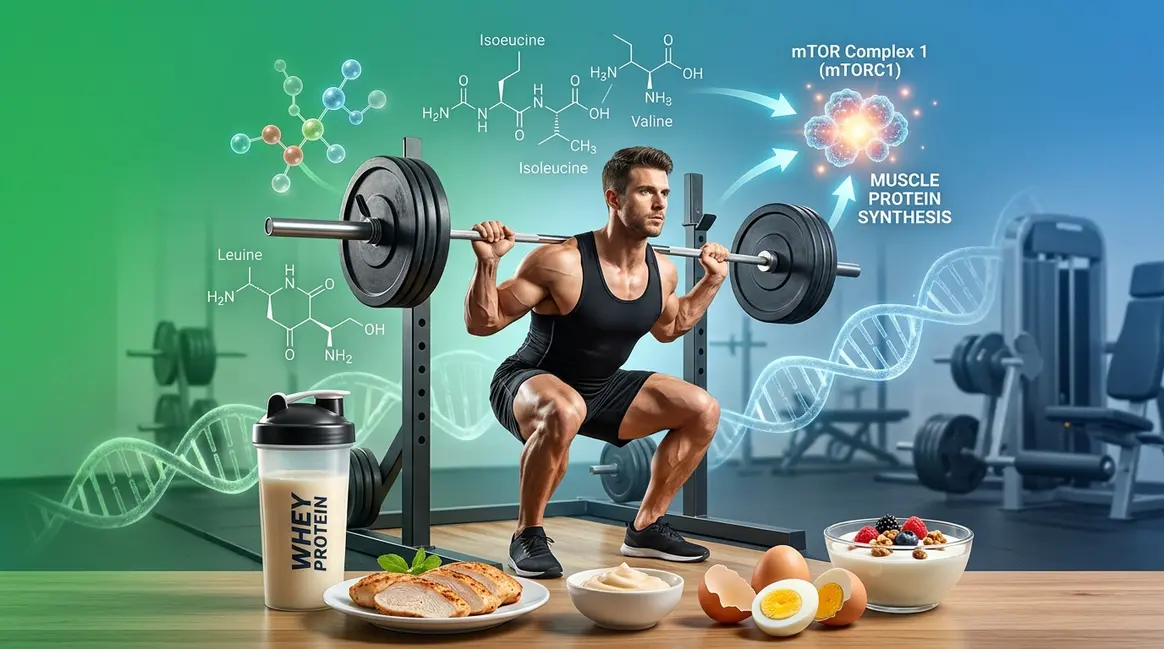 Athlete training with protein sources shown to maximize muscle protein synthesis